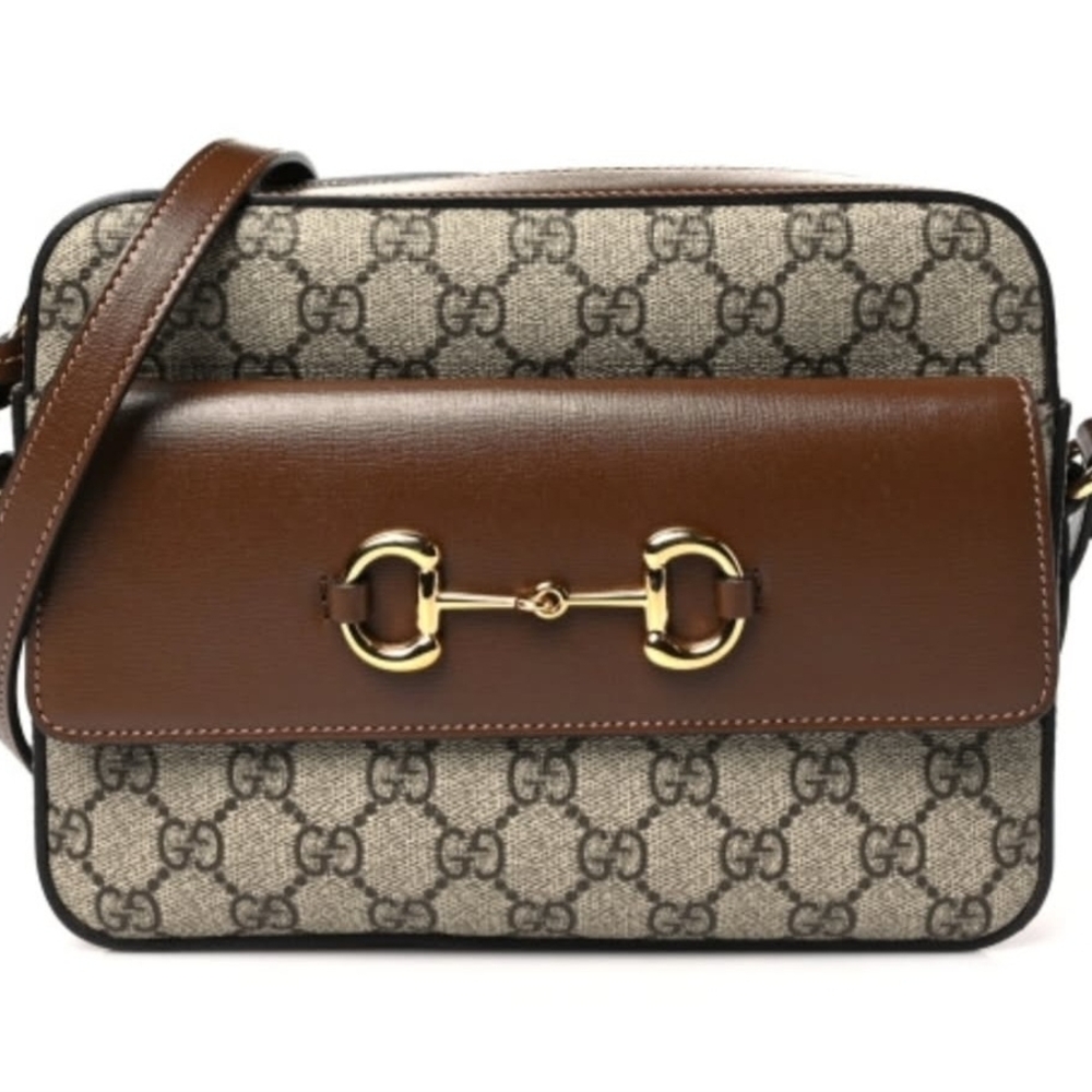 Gucci Brown and Cream Crossbody Bag